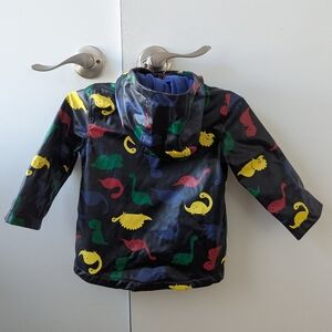 Joe Fresh Colorful Dinosaur Print Kids' Fleece Lined Rain Jacket